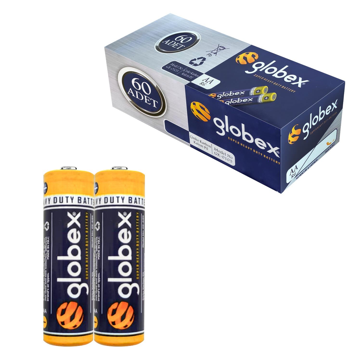 GLOBEX GX-0105 AA KALEM PİL ( 60 LI PAKET )