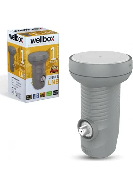 LNB TEKLİ (SINGLE) 0,1DB 3D 4K WELLBOX WXL-201