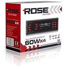 ROSE DC-4750BT 60WX4 BT/USB/SD/FM/AUX/MP3/FLAC RADYOLU OTO TEYP