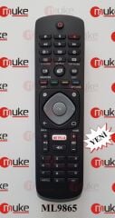 MUKE ML9865 PHİLİPS-RM-1285 NETFLİX TUŞLU SMART TV KUMANDASI