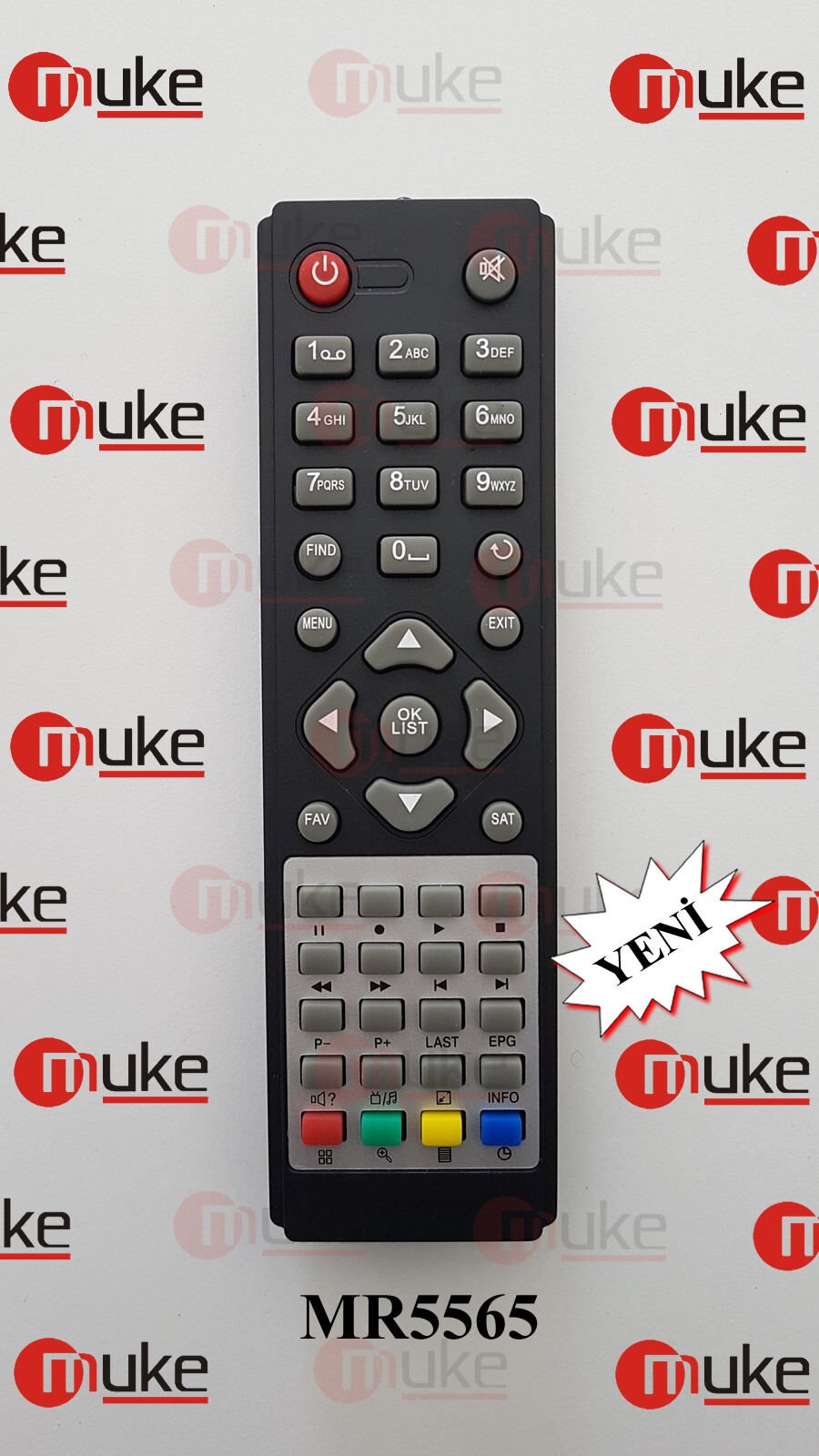 MUKE MR5565 NEXT-NEWWAVE-SUNTECH MİNİ UYDU KUMANDASI KR5565