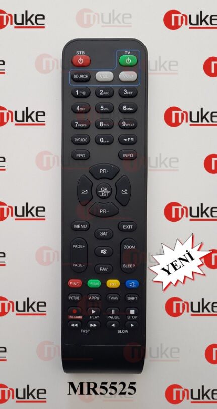 MUKE MR5525 NEXT MİNİX COOL-NEXT UNİVERSAL UYDU KUMANDASI KR5525