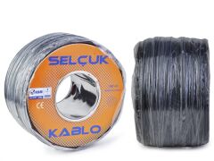 SELÇUK HOPARLÖR KABLOSU 2X0,75 SİYAH 100 METRE