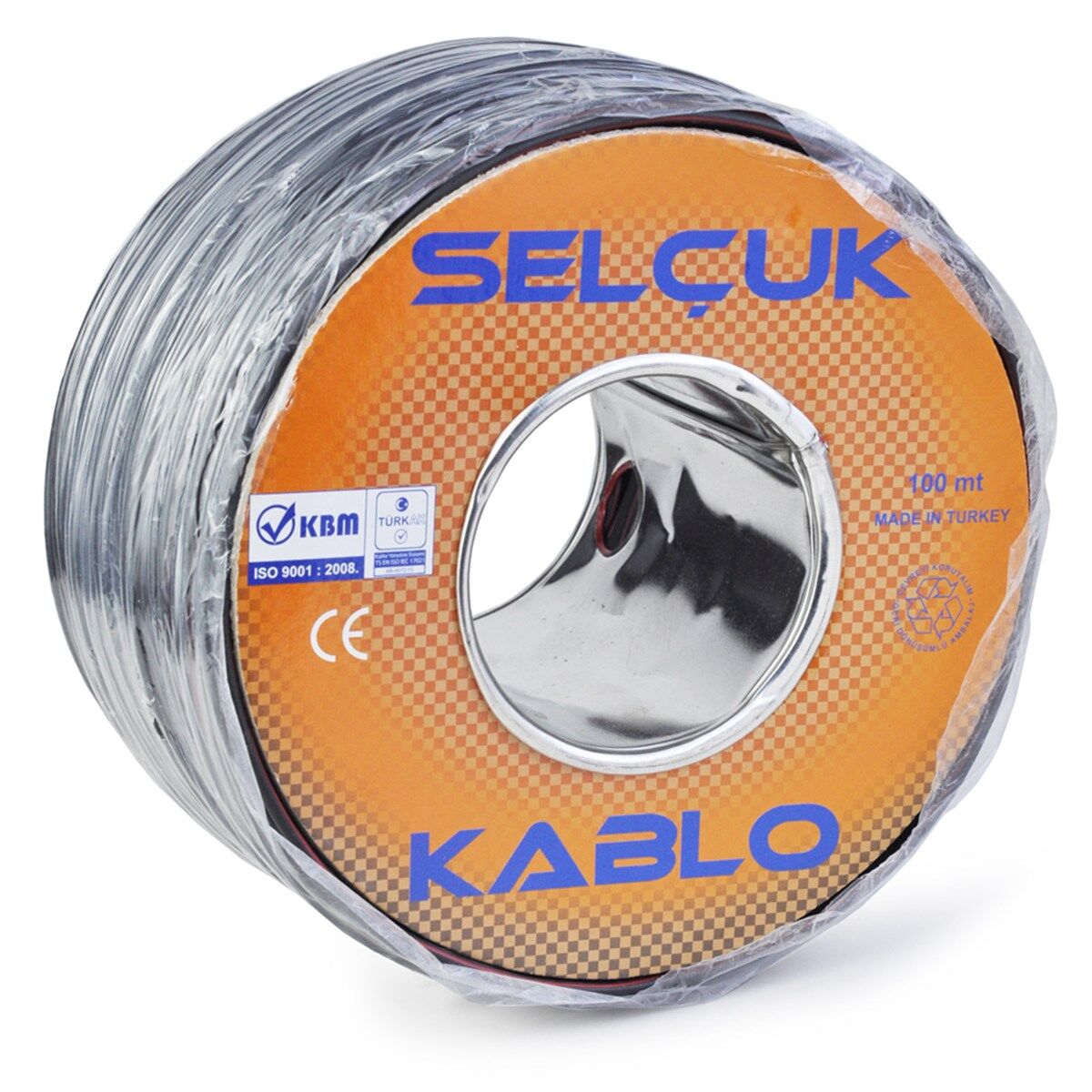SELÇUK HOPARLÖR KABLOSU 2X0,75 SİYAH 100 METRE